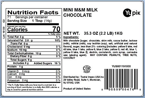 Yupik Milk Chocolate Covered Cranberries, 2.2 lb (35.2 oz), Kosher, Dried Fruits, Dried Cranberries Dipped in Fine Milk Chocolate, Smooth & Chewy, Sweet Snacks, Chocolate Candy, For Topping & Baking