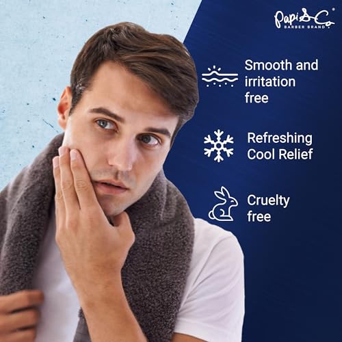 PAPI & CO. After Shave Lotion for Men, Refreshing Post Shave Body Lotion with Menthol & Lettuce Leaf Extract