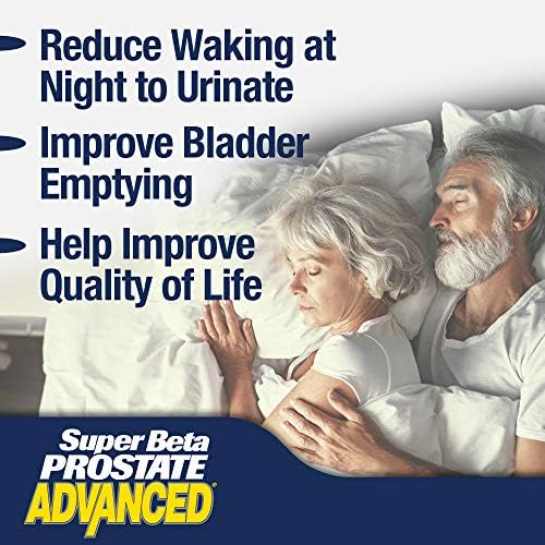 SUPER BETA PROSTATE Advanced - Prostate Health Supplements for Men, 60ct | Reduce Bathroom Trips, Promote Sleep