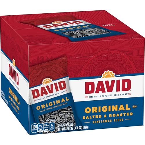 DAVID Sunflower Seeds, Original Flavor, 1.75 oz. (24-pk)