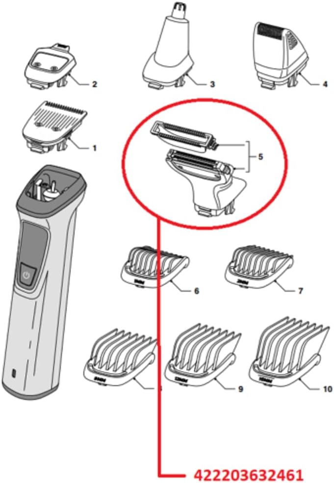 Philips Norelco Replacement BodyGroom Head for Select Models