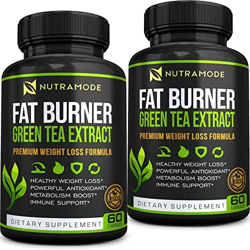 Premium Green Tea Extract Fat Burner Supplement with EGCG-Natural Appetite Suppressant-Healthy Weight Loss Diet Pills that Work Fast for Women and