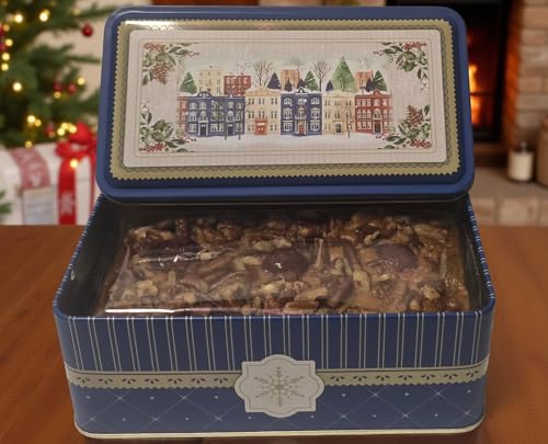 Jane Parker Fruitcake Classic Light Fruit Cake 1 pound (16 Ounce) Loaf in a Collectible Holiday Tin-Holiday-Christmas Cake-The Best Fruitcake You