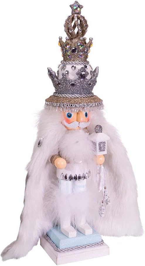 Kurt S. Adler 18-Inch Hollywood White Fur King Nutcracker, Multicolor