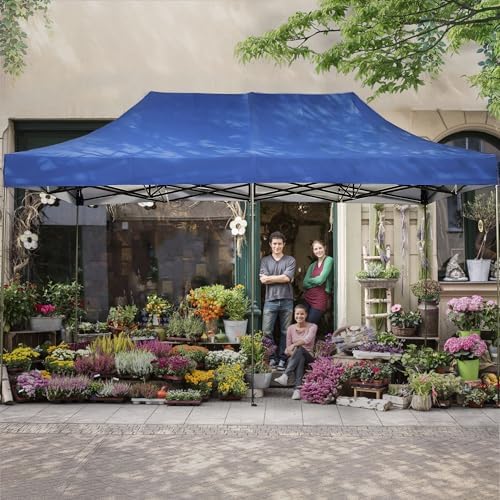 10x20 ft Pop up Canopy Tent, Wonlink Folding Heavy Duty Height Adjustable Shelter Gazebos with Wheeled Bag