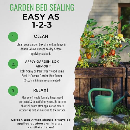Garden Box Sealer | FDA Food Contact Safe Plant-Based Wood Sealant for Raised Bed