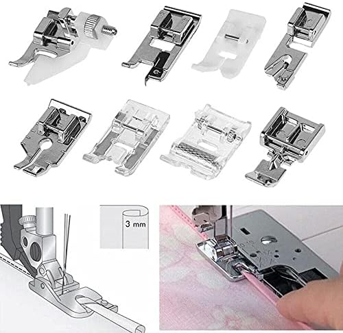 13Pcs Presser Feet Set for Household Sewing Machine Brother Singer Janome Toyota...