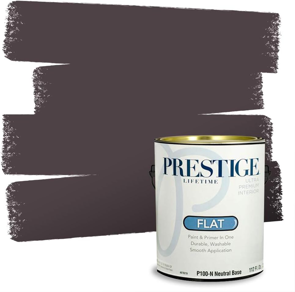 PRESTIGE Paints Exterior Paint and Primer In One, 1-Gallon, Satin, Comparable Match of Sherwin Williams* Ash Violet*