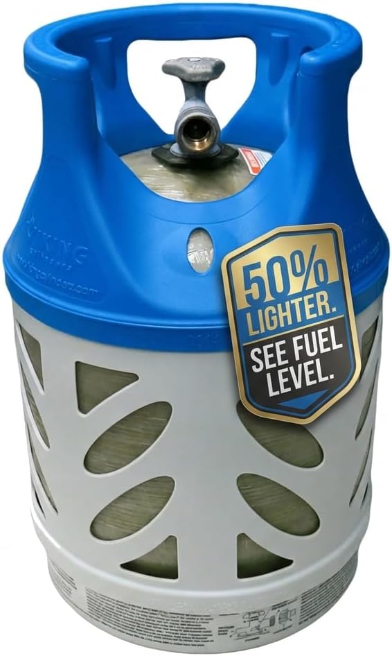 17lb Capacity Lightweight Composite Propane Tank