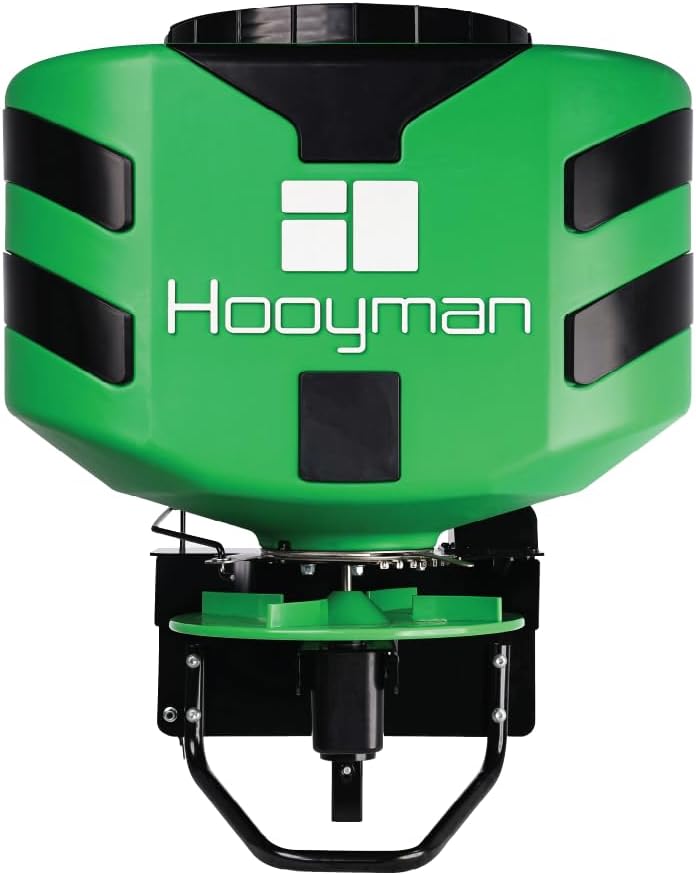 Hooyman ATV Seeder with 125 lb Hopper, Universal Mounting System, and Seed Rate Adjustment for Seeding and Land Management