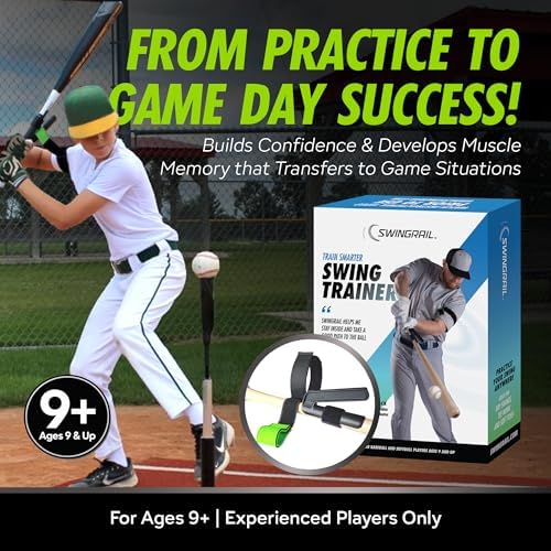 Baseball/Softball Hitting Trainer – Swing Trainer Aid for Batting & Hitting Practice – Baseball Training Equipment to Improve Bat Speed