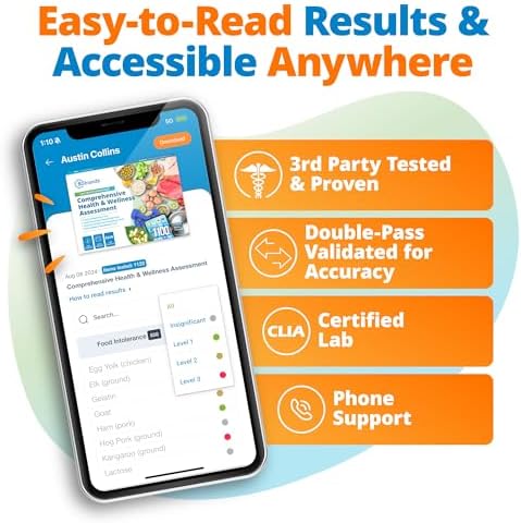 5Strands Food Intolerance, Environmental & Heavy Metal Sensitivity, and Nutritional Imbalance Test for Adults & Kids, 1350 Items Tested