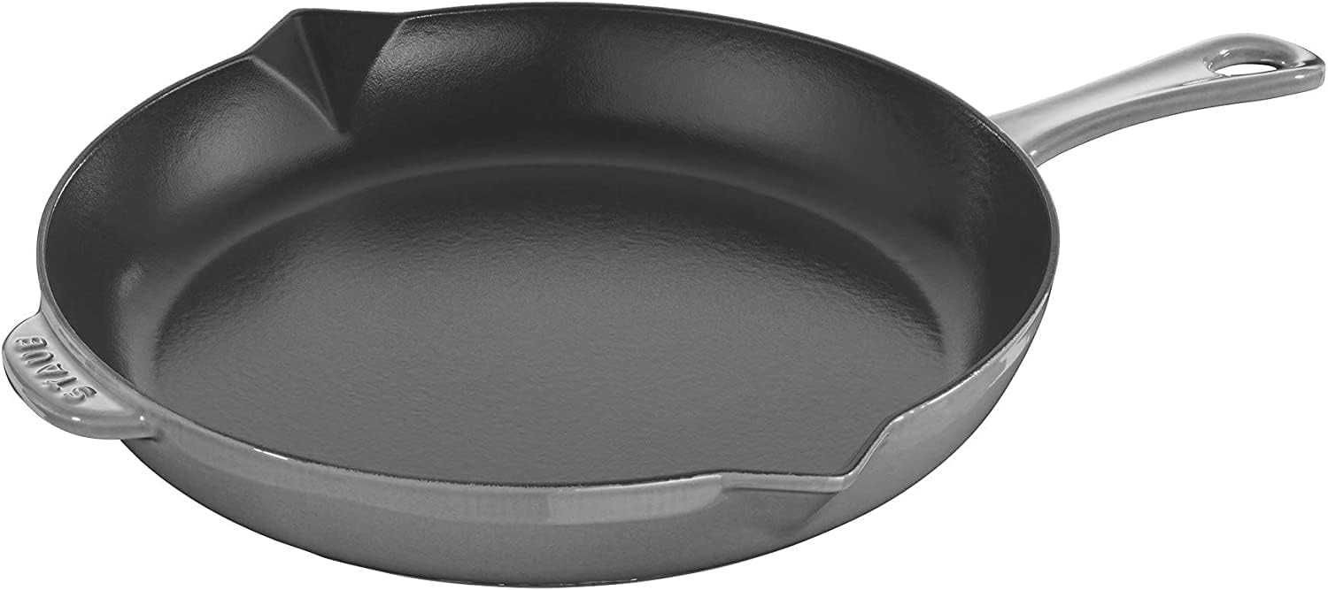 Staub Cast Iron 10-inch Fry Pan - Grenadine, Made in France