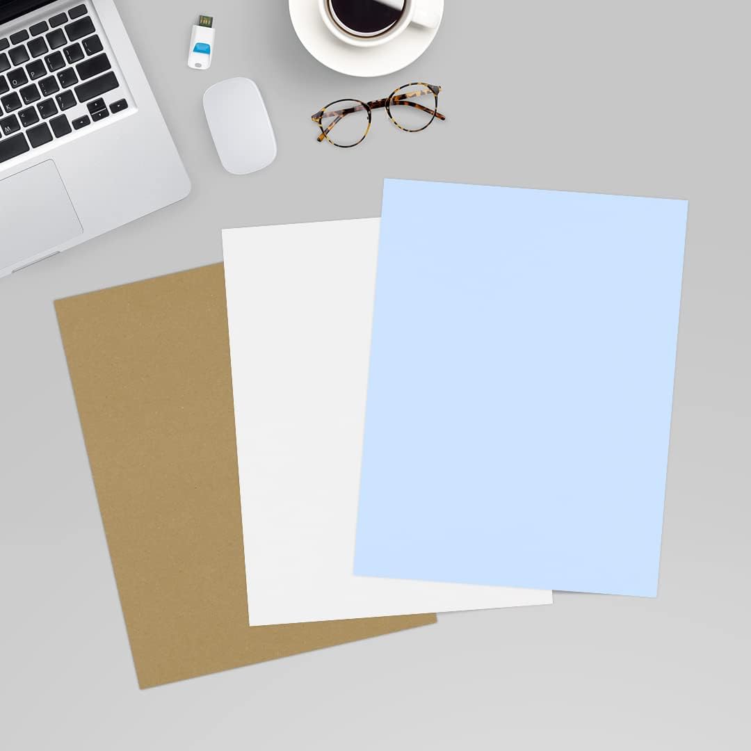 LUXPaper 8.5" x 11" Paper | Letter Size | White | 80lb. Text | 100% Recycled | 50 Qty