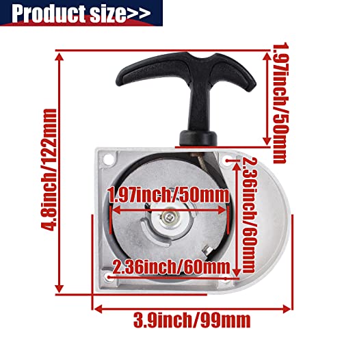 Alloy Pull Start Starter Starters 49cc 50cc 60cc 66cc 70cc 80cc 2-stroke Engine Motorized Bicycle Bike