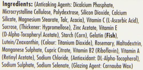 I-Caps Lutein and Zeaxanthin Dietary Supplement for Healthy Eyes 30 Tablets