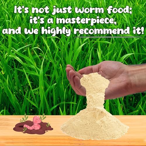 Mineral Rich Worm Food for Nightcrawlers and Red Wigglers, 10 Pound | Nutrient Blend Compost Starter, Boosts Composting Efficiency and Alkaline pH, Promotes Healthy Food & Balanced Worm Bins
