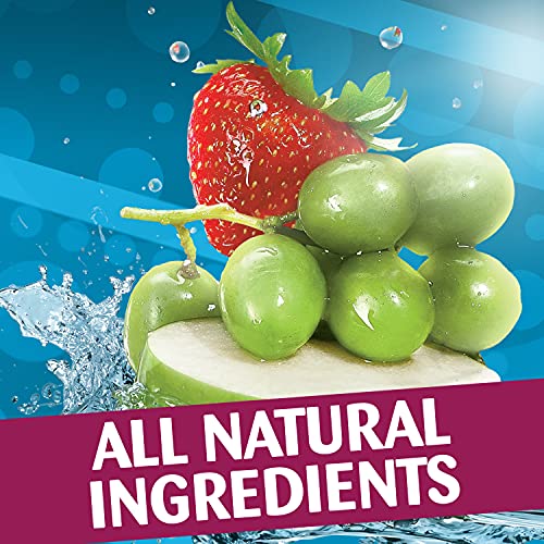 Capri Sun 100% Juice from Concentrate, 10 Pouches Apple Juice, 6 fl oz | for School Lunches and On-the-Go Hydration, All Natural Ingredients, No Artificial Colors, Flavors Or Preservatives