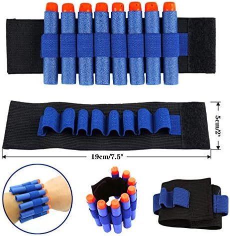 Tactical Vest Kit for Nerf Guns N-Strike Elite Series | with Refill Darts, Reload Clips, FaceTube Mask, Hand Wrist Bands, and Protective Glasses