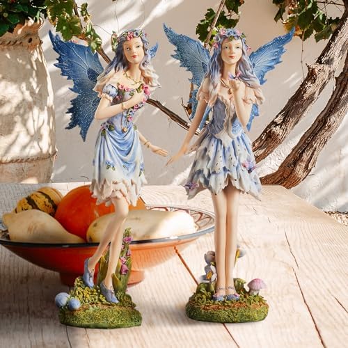 Design Toscano Fairy of Hopes and Dreams Garden Statue by Artist Cecelia 11"Wx11"Dx22"
