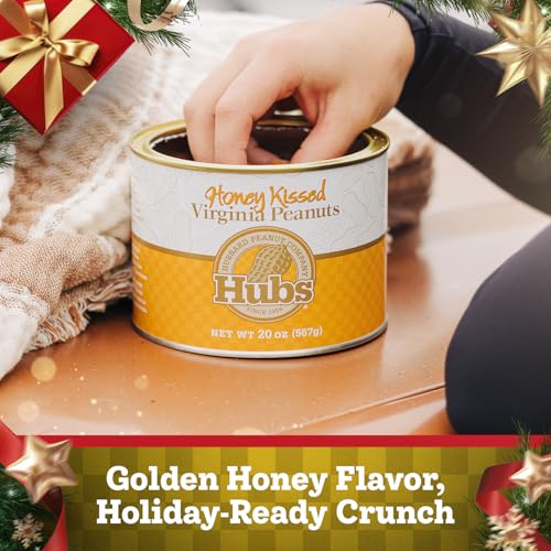 Hubs Peanuts Premium Salted Virginia Nuts, Non-GMO, Gluten Free Healthy Snacks - Irresistible Crunch & Flavored Peanuts - Made from Premium Ingredients - Vacuum-Sealed Tin - 2 Packs of 40 oz Cans