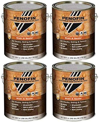 PenofinTransparent Penetrating Oil Finish Stain & Sealer 4 Gallon Mission Brown