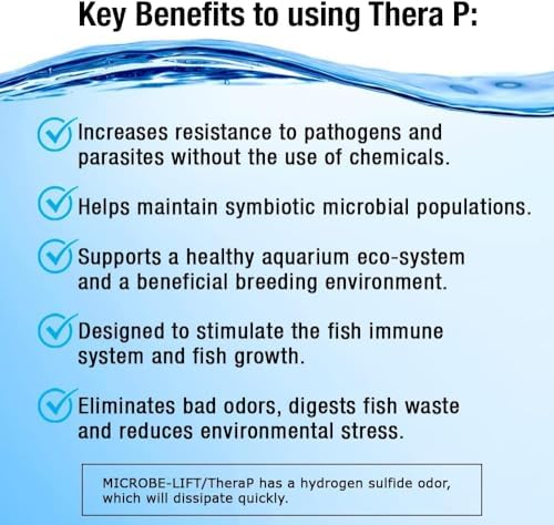 MICROBE-LIFT THERAPH16 TheraP Fish Care Treatment for Freshwater and Saltwater Home Aquariums and Tanks, 16 Ounces