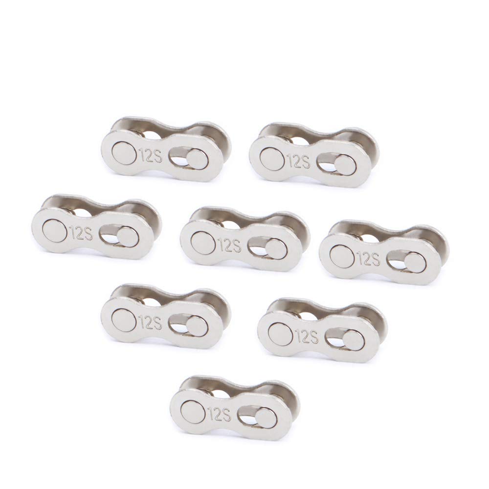 8 Pairs Reusable Bicycle Missing Link for 6, 7, 8, 9, 10,11,12 Speed Chain (11 Speed)