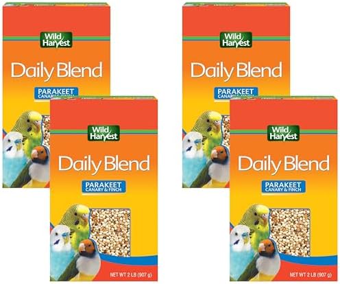 Wild Harvest Daily Blend Nutrition Diet Parakeet, Canary And Finch, Bird Food, 5 Pounds
