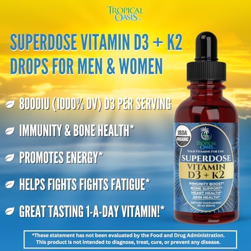 Tropical Oasis Adult Liquid Multivitamin -Liquid Multi-Vitamin and Mineral Supplement with 125 Total Nutrients Including; 85 Vitamins & Minerals, 23 Amino Acids, and 18 Herbs - 16 fl oz, 32 serv