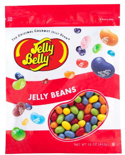 Jelly Belly Sunkist Citrus Mix Assorted Jelly Beans - 1 Pound (16 Ounces) Resealable Bag - Genuine, Official, Straight from the Source