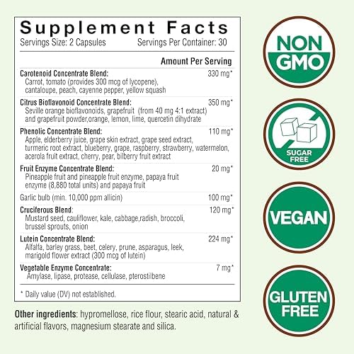 Country Farms Super Fruits and Veggies Capsules, Whole Food Supplement, Powerful Antioxidant, Supports Energy, Immune Health, Boosts Digestive Health, 30 Super Foods, 30 Servings