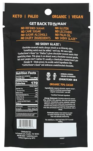 Hu Kitchen, Chocolate Covered Hunks Almond Sea Salt Organic, 4 Ounce