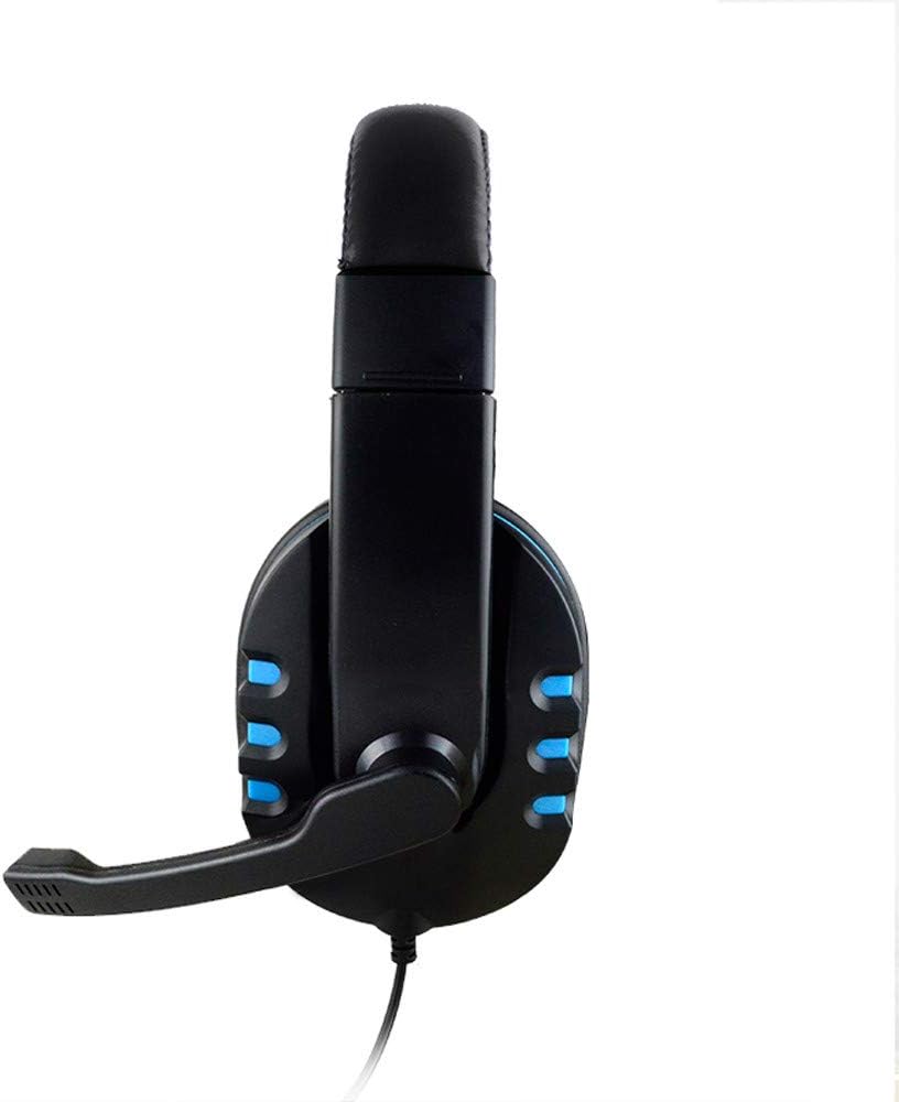 HHmei New Gaming Headset Voice Control Wired HI-FI Sound Quality for PS4 Black - PS4 Wired Headset Headset