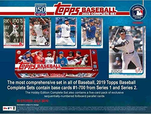 2019 Topps Baseball Cards Hobby Factory Set (700 Cards/Set 5 Bonus Cards)