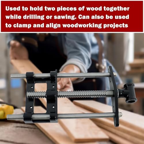 findmall 9 Inch Woodworking Front Vise Heavy-Duty Steel and Cast Iron Front Bench Vise - Fit for Woodworking Projects