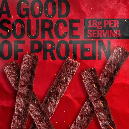 Jack Link's Beef Steak, Original - Protein Snacks, Jerky Meat Snack with 23g of Protein, Made with 100% Beef, Individually Wrapped Bulk Snack Pack, Keto Friendly - 2 Oz. (12 Count)