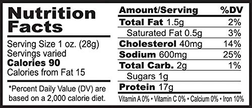 Buffalo Bills 18 Oz Sweet & Spicy Western Cut Beef Jerky, 15 Slabs Per Bag | USDA Inspected, Thin-Sliced, A Little Dry, 100% US Beef , 8" X 4" Slabs, Western-Style Jerky,Protein-Rich Meat Snacks