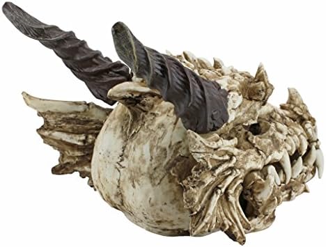 Design Toscano The Dragon of Falkenberg Castle Moat Lawn Garden Statue, 28 Inch Long, 14 Inch Tall, Cast Stone Resin, Gray Stone Finish