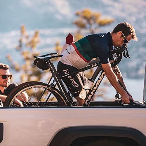 Swagman Patrol Pickup Truck Bike Rack – Adjustable Fork Mount Carrier for QR & Thru-Axle Bikes