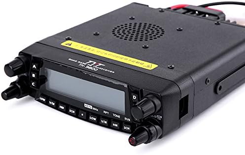 TYT TH-9800 Quad Band 50W Cross-Band Mobile Car Ham Radio Black 5.5 x 1.58 x 8.35" | 5.5 X 1.58 X 8.35 in Size, Licensed Amateur Radio