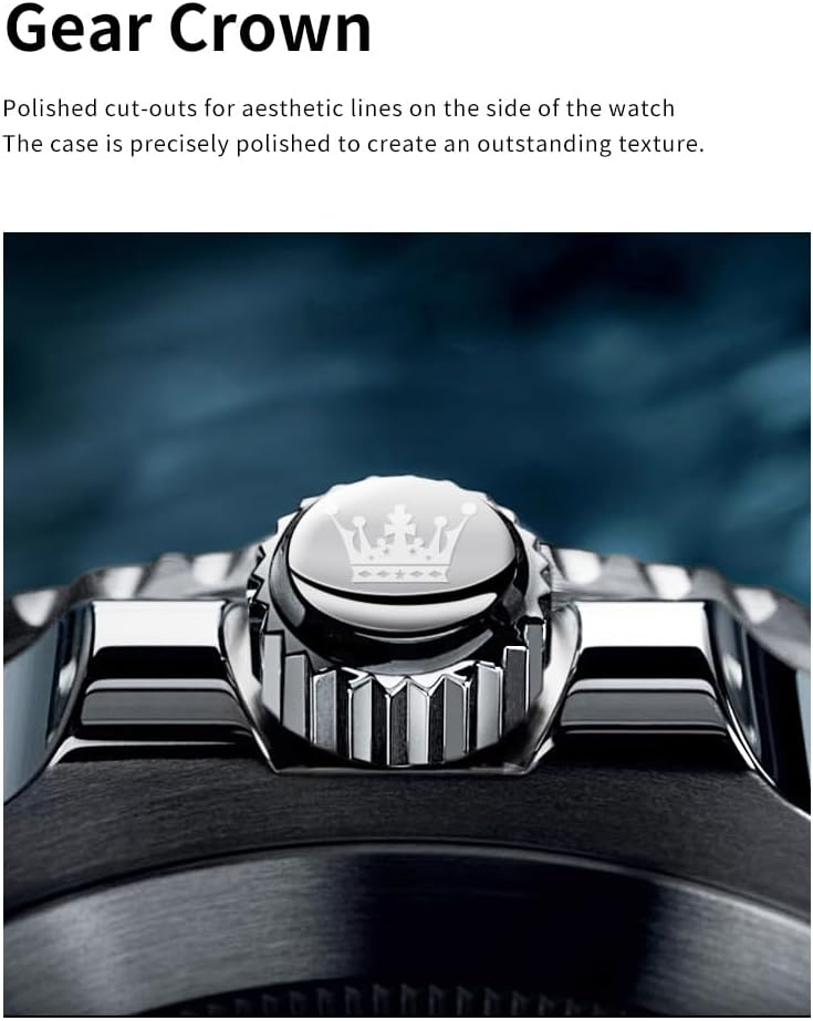 OLEVS Watches for Men,Classic Luxury Big Face Men Watches, Silver Dress Stainless Steel Men Wrist Watch with Luminous Analog Relojes para Hombres