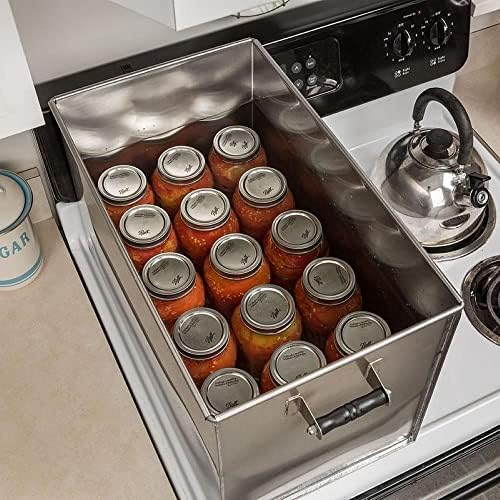 Lehman's Amish Made Stainless Steel Stovetop Water Bath Canner Stockpot 50 Quart