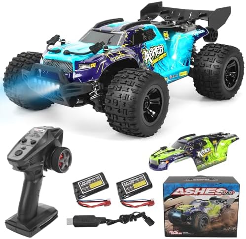 1:18 Scale All-Terrain RC Car for Adults - 40+KM/H High Speed 4WD Off-Road Remote Control Truck with 2 Rechargeable Batteries