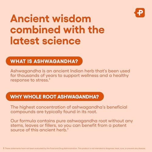 Physician's CHOICE Ashwagandha Supplement - 1950mg of Bioavailable Organic Ashwagandha Root Powder - Black Pepper Extract, Stress Support