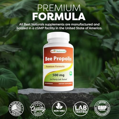 Best Naturals Bee Propolis 500 mg 120 Capsules