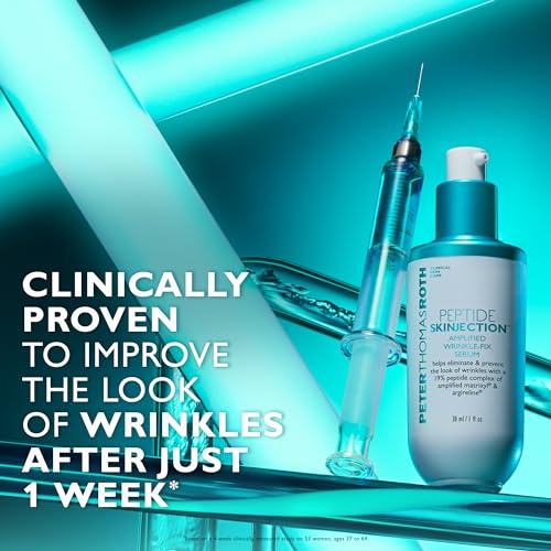 Peter Thomas Roth | Peptide Skinjection™ Amplified Wrinkle-Fix Serum, Clinically Proven Refillable Serum for Anti-Aging and Loss of Firmness