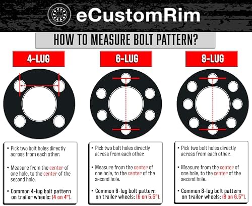 eCustomrim 2-Pack Trailer Tire Rim Assembly ST175/80D13 LRC 4 Lug White | 175/80 D 13 Inch Load Range C 6 Ply Tire