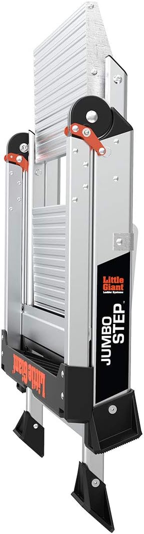 Little Giant Ladders, Jumbo Step, 2-Step, 2 foot, Step Stool, Aluminum, Type 1AA, 375 lbs weight rating, (11902)