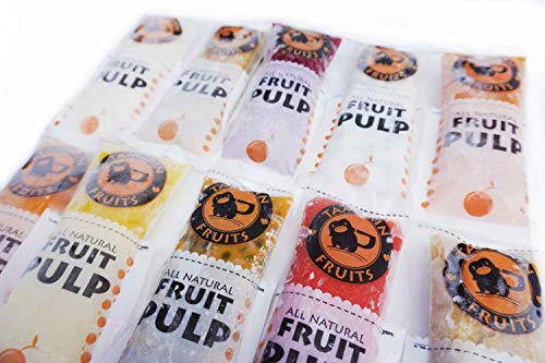 Tamarin Fruits All Natural Frozen Fruit Pulp perfect for Juicing, Cocktails, Smoothies, Desserts, and Baking, No Sugar Added, Gluten Free with No Preservatives, (Yellow Dragon fruit, 4lbs)